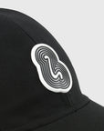 Rubber Patch Cap - Black Wool Twill