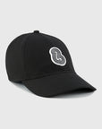 Rubber Patch Cap - Black Wool Twill
