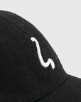 Squigg-"L" Cap - Charcoal Wool