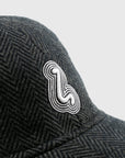 Fingerprint Cap - Light Herringbone Wool