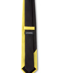 Black & Yellow Swoop Silk Tie Back