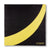 Swoop Pocket Square in Black & Yellow