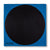 Circle Pocket Square in Blue & Black