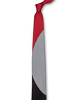Red Gray & Black Eclipse Tie Front