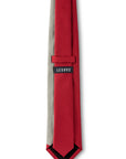 Red & Gray Eclipse Silk Tie Back