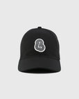 Rubber Patch Cap - Black Wool Twill