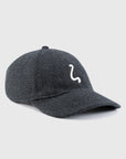 Squigg-"L" Cap - Light Herringbone Wool