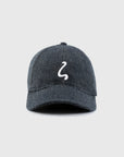 Squigg-"L" Cap - Light Herringbone Wool