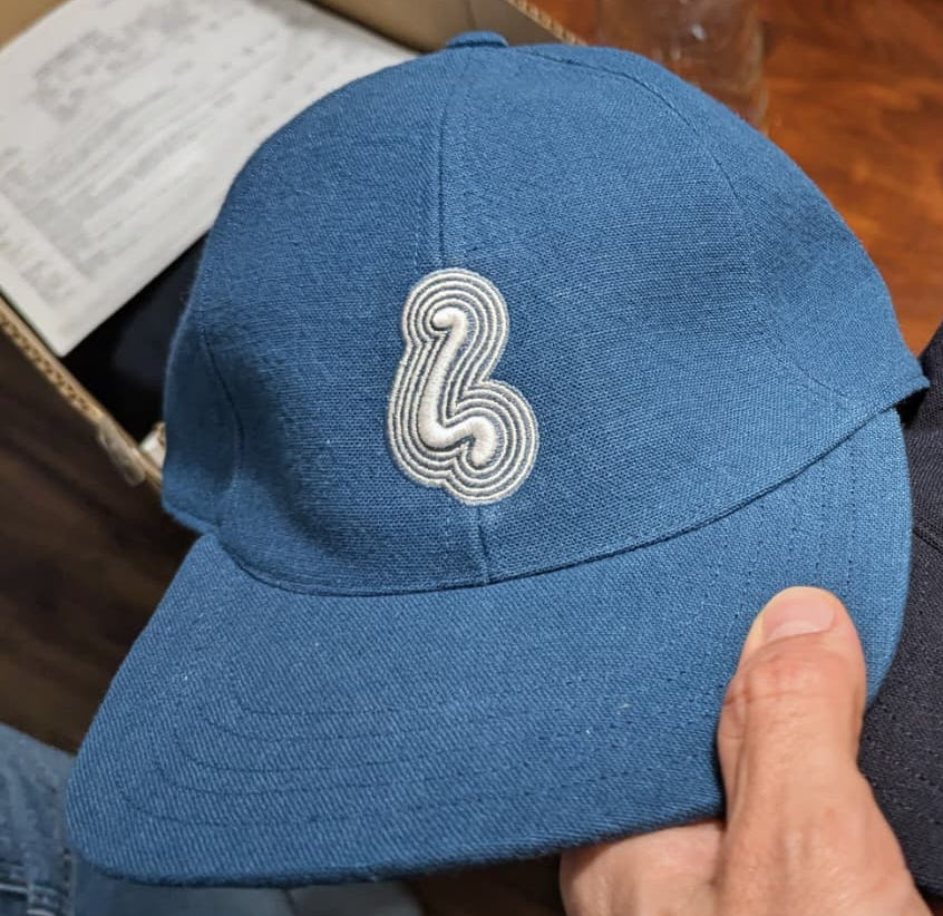Squigg-"L" Cap - Light Indigo Fushi-ori (Copy)