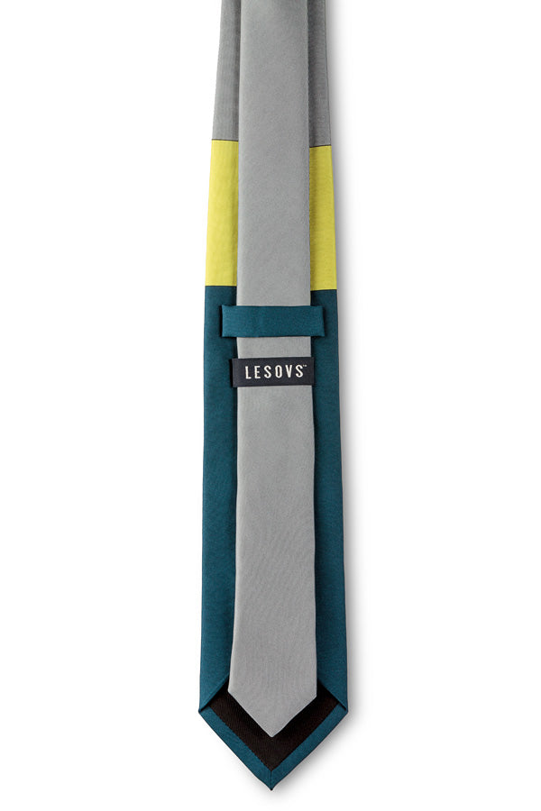 Acid Yellow Block Silk Tie Back