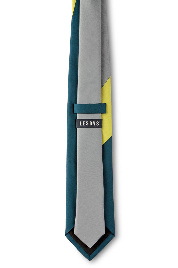 Acid Yellow Swoop Silk Tie Back