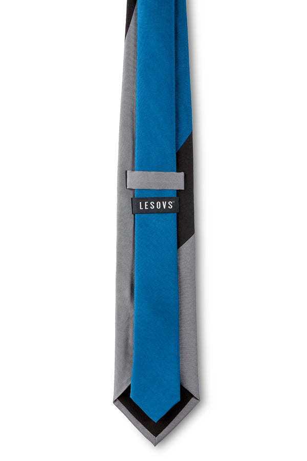 Black Swoop Silk Tie Back