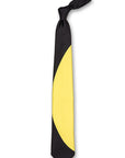 Black & Yellow Eclipse Silk Tie Front