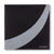Swoop Pocket Square in Black & Gray