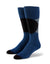 Black & Gray Circle Socks