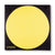 Circle Pocket Square in Black & Yellow