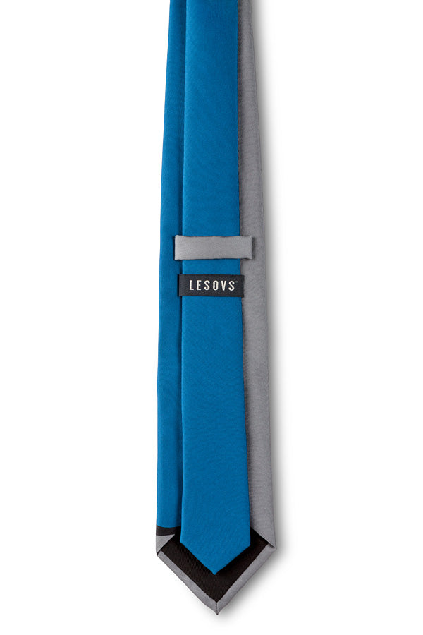 Blue Curves Silk Tie Back