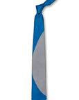 Blue & Gray Eclipse Silk Tie Front