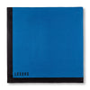 Blue and Black Edges Pocket Square Unfolded