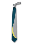 Gray Curves Silk Tie Front