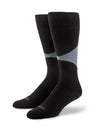 Black Socks with Gray Diamond Design