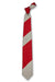 Striped Tie in Red & Gray