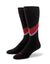 Red & Gray Swoop Socks