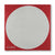 Circle Pocket Square in Red & Gray
